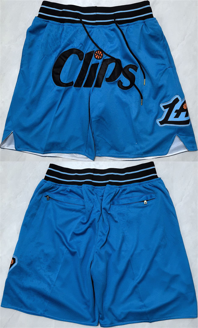 Men's Los Angeles Clippers Blue Shorts (Run Small) Men's Los Angeles Clippers Blue Shorts (Run Small)