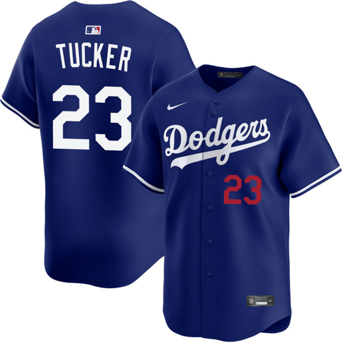 Men's Los Angeles Dodgers #23 Kyle Tucker Royal 2026 Limited Stitched Baseball Jersey Men's Los Angeles Dodgers #23 Kyle Tucker Royal 2026 Limited Stitched Baseball Jersey