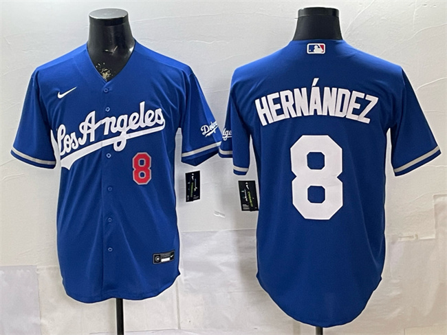 Men's Los Angeles Dodgers #8 Enrique Hernández Royal Alternate Stadium Stitched Baseball Jersey Men's Los Angeles Dodgers #8 Enrique Hernández Royal Alternate Stadium Stitched Baseball Jersey