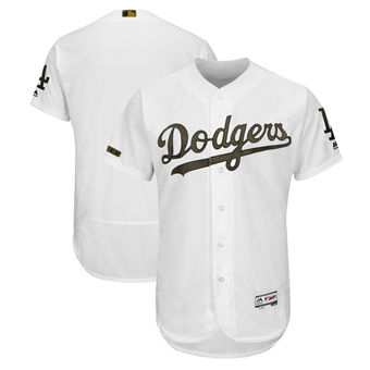 Men's Los Angeles Dodgers Majestic White 2018 Memorial Day Authentic Collection Flex Base Team Custom Jersey Men's Los Angeles Dodgers Majestic White 2018 Memorial Day Authentic Collection Flex Base Team Custom Jersey