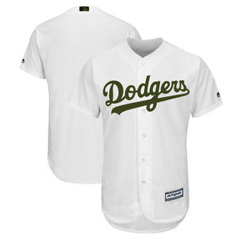 Men's Los Angeles Dodgers Majestic White 2018 Memorial Day Cool Base Team Custom Jersey Men's Los Angeles Dodgers Majestic White 2018 Memorial Day Cool Base Team Custom Jersey