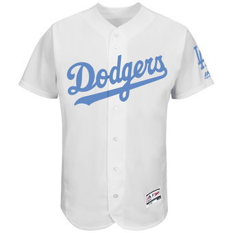 Men's Los Angeles Dodgers Majestic White Father's Day FlexBase Team Jersey