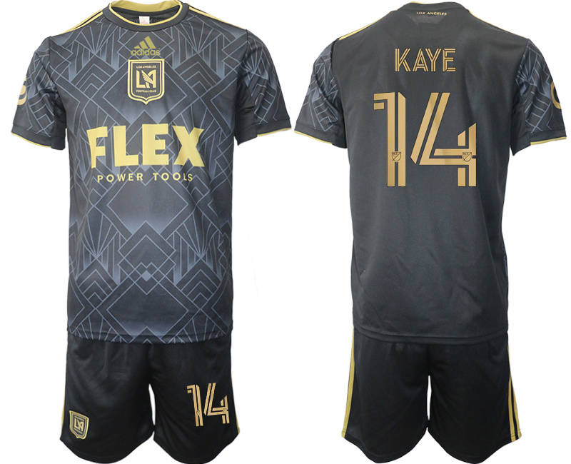 Men's Los Angeles Football Club #14 Kaye Black Soccer Jersey Suit Men's Los Angeles Football Club #14 Kaye Black Soccer Jersey Suit