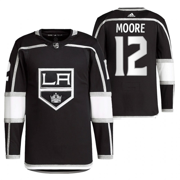 Men's Los Angeles Kings #12 Trevor Moore Black Stitched Jersey Men's Los Angeles Kings #12 Trevor Moore Black Stitched Jersey