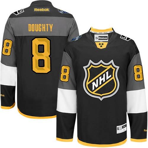 Men's Los Angeles Kings #8 Drew Doughty Premier Black 2016 All Star Stitched Jersey Men's Los Angeles Kings #8 Drew Doughty Premier Black 2016 All Star Stitched Jersey