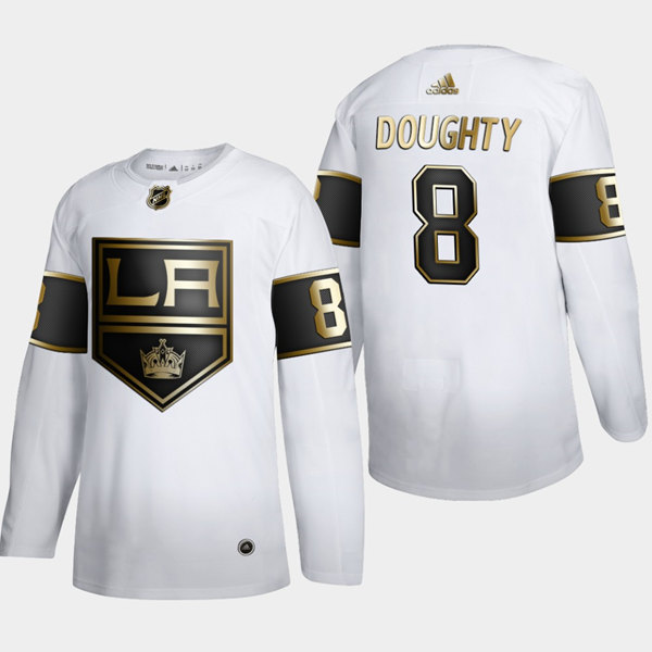 Men's Los Angeles Kings #8 Drew Doughty White Stitched Jersey Men's Los Angeles Kings #8 Drew Doughty White Stitched Jersey
