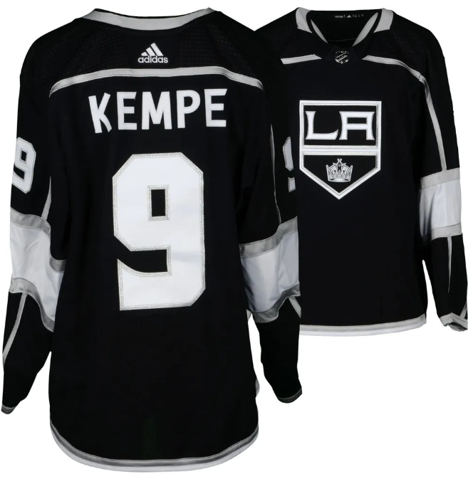 Men's Los Angeles Kings #9 Adrian Kempe Black Stitched Jersey Men's Los Angeles Kings #9 Adrian Kempe Black Stitched Jersey