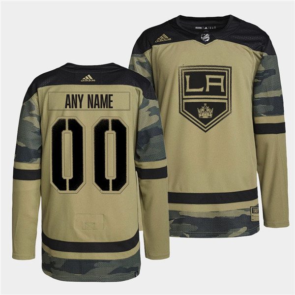 Men's Los Angeles Kings Active Player Custom 2022 Camo Military Appreciation Night Stitched Jersey Men's Los Angeles Kings Active Player Custom 2022 Camo Military Appreciation Night Stitched Jersey