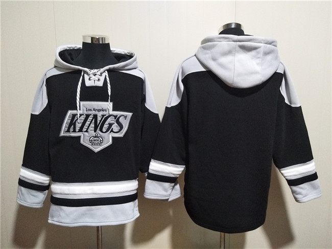 Men's Los Angeles Kings Blank Black Ageless Must-Have Lace-Up Pullover Hoodie Men's Los Angeles Kings Blank Black Ageless Must-Have Lace-Up Pullover Hoodie