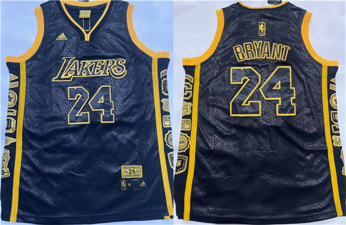 Men's Los Angeles Lakers #24 Kobe Bryant Black Stitched Basketball Jersey Men's Los Angeles Lakers #24 Kobe Bryant Black Stitched Basketball Jersey