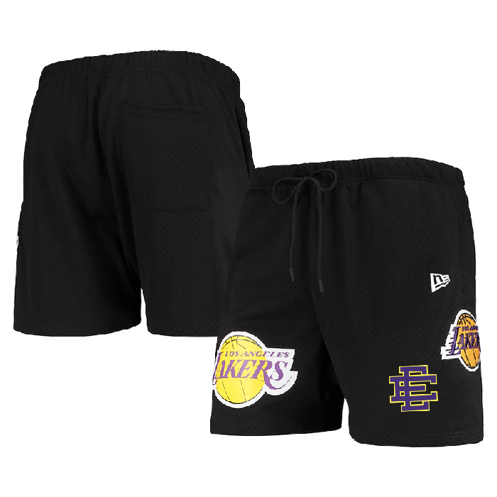 Men's Los Angeles Lakers Black Shorts Men's Los Angeles Lakers Black Shorts