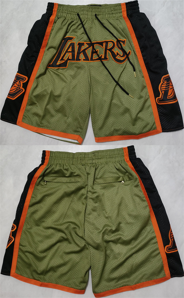 Men's Los Angeles Lakers Green Black Shorts (Run Small) Men's Los Angeles Lakers Green Black Shorts (Run Small)