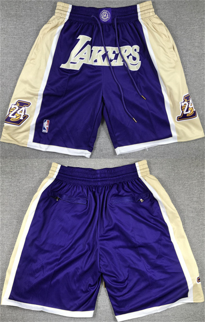 Men's Los Angeles Lakers Purple Gold Shorts (Run Small) Men's Los Angeles Lakers Purple Gold Shorts (Run Small)
