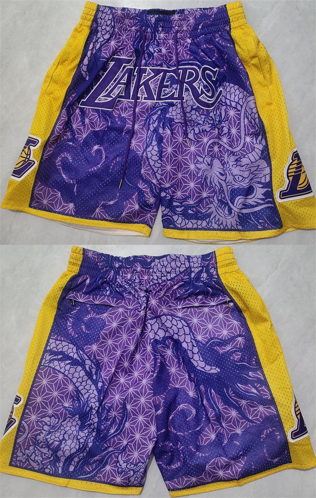 Men's Los Angeles Lakers Purple Shorts (Run Small) Men's Los Angeles Lakers Purple Shorts (Run Small)