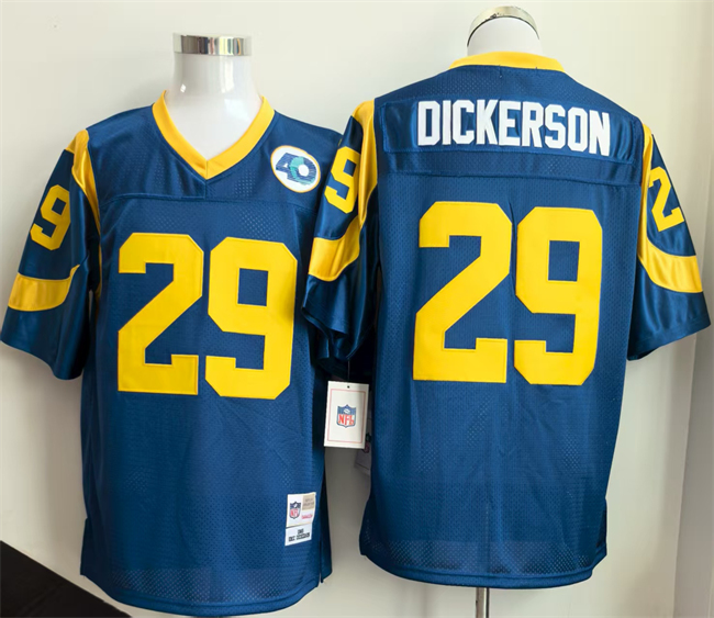 Men's Los Angeles Rams #29 Eric Dickerson Royal Throwback Stitched Football Jersey Men's Los Angeles Rams #29 Eric Dickerson Royal Throwback Stitched Football Jersey