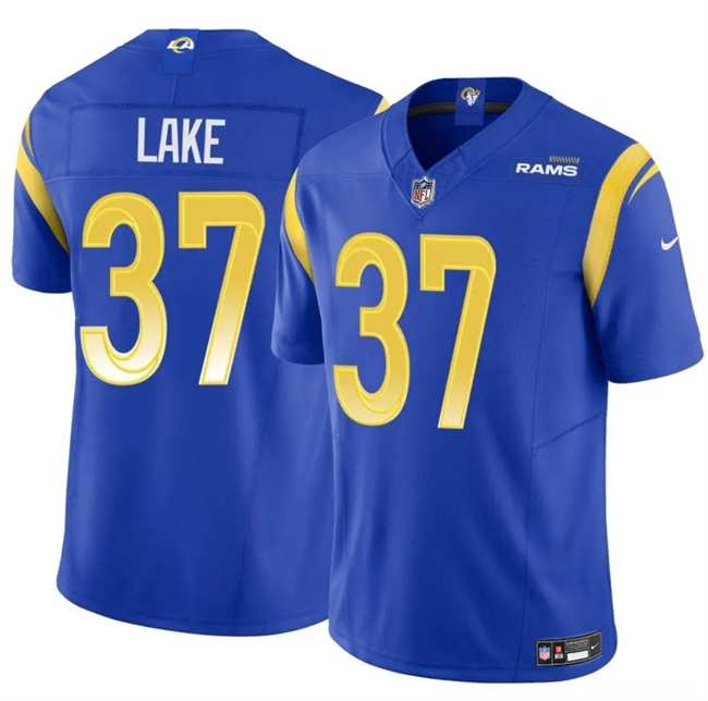 Men's Los Angeles Rams #37 Quentin Lake Blue 2025 F.U.S.E. Vapor Untouchable Stitched Football Jersey Men's Los Angeles Rams #37 Quentin Lake Blue 2025 F.U.S.E. Vapor Untouchable Stitched Football Jersey