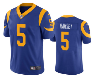 Men's Los Angeles Rams #5 Jalen Ramsey Blue Vapor Untouchable Limited Stitched Jersey Men's Los Angeles Rams #5 Jalen Ramsey Blue Vapor Untouchable Limited Stitched Jersey