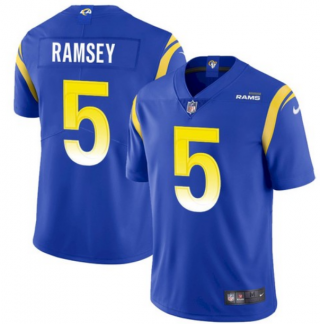 Men's Los Angeles Rams #5 Jalen Ramsey Royal Vapor Untouchable Limited Stitched Jersey Men's Los Angeles Rams #5 Jalen Ramsey Royal Vapor Untouchable Limited Stitched Jersey