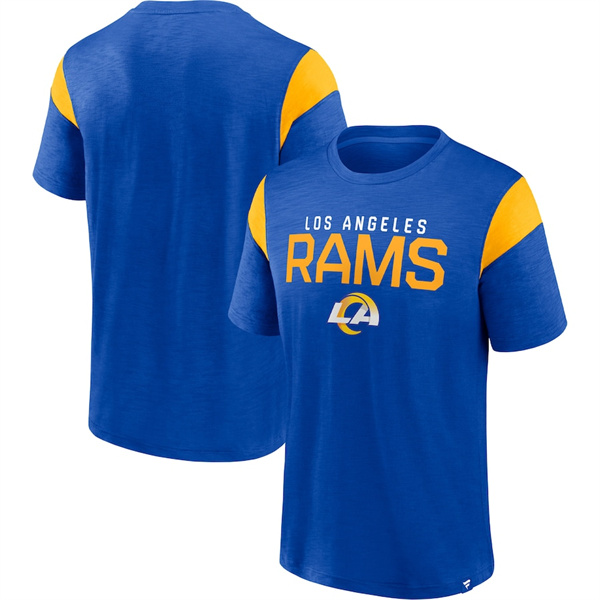 Men's Los Angeles Rams Royal Gold Home Stretch Team T-Shirt Men's Los Angeles Rams Royal Gold Home Stretch Team T-Shirt