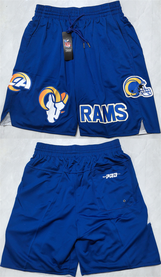 Men's Los Angeles Rams Royal Shorts(Run Small)001 Men's Los Angeles Rams Royal Shorts(Run Small)001