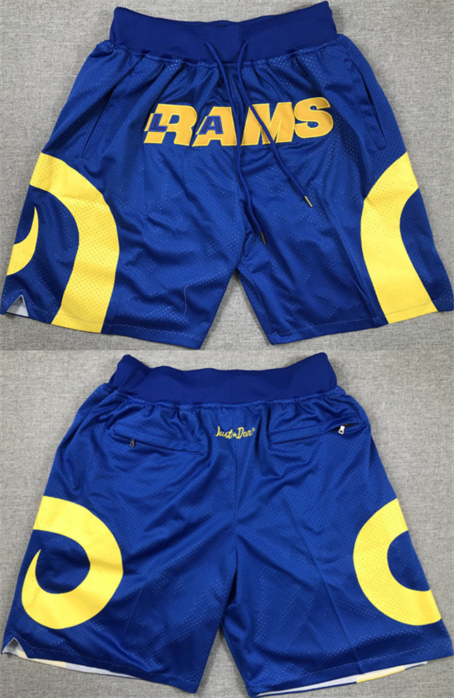 Men's Los Angeles Rams Royal Shorts Men's Los Angeles Rams Royal Shorts