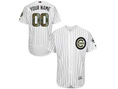 Men's Majestic Chicago Cubs Customized Authentic White 2016 Memorial Day Fashion Flex Base MLB Jersey Men's Majestic Chicago Cubs Customized Authentic White 2016 Memorial Day Fashion Flex Base MLB Jersey