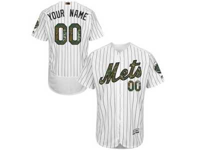 Men's Majestic New York Mets Customized Authentic White 2016 Memorial Day Fashion Flex Base MLB Jersey Men's Majestic New York Mets Customized Authentic White 2016 Memorial Day Fashion Flex Base MLB Jersey