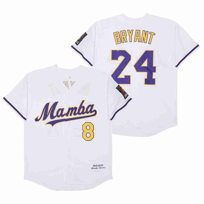 Men's Mamba #8 Back #24 Kobe Bryant Cool Base Stitched Jerseys 1 Men's Mamba #8 Back #24 Kobe Bryant Cool Base Stitched Jerseys 1
