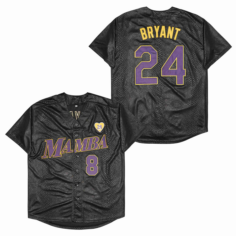 Men's Mamba #8 Back #24 Kobe Bryant Cool Base Stitched Jerseys 14 Men's Mamba #8 Back #24 Kobe Bryant Cool Base Stitched Jerseys 14