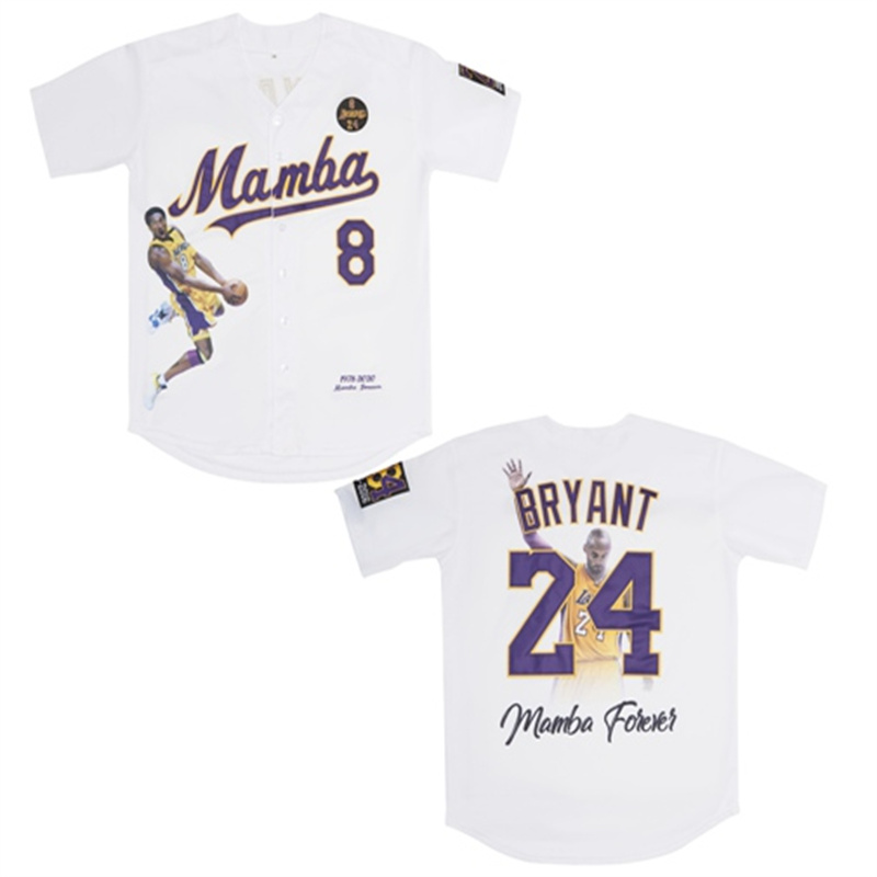 Men's Mamba #8 Back #24 Kobe Bryant Cool Base Stitched Jerseys 16 Men's Mamba #8 Back #24 Kobe Bryant Cool Base Stitched Jerseys 16