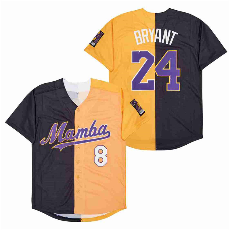 Men's Mamba #8 Back #24 Kobe Bryant Cool Base Stitched Jerseys 3 Men's Mamba #8 Back #24 Kobe Bryant Cool Base Stitched Jerseys 3