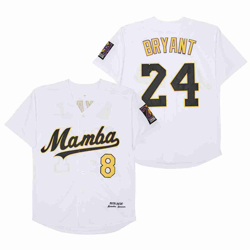 Men's Mamba #8 Back #24 Kobe Bryant Cool Base Stitched Jerseys 6 Men's Mamba #8 Back #24 Kobe Bryant Cool Base Stitched Jerseys 6