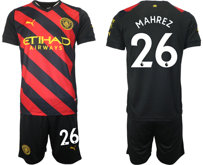 Men's Manchester City Away #26 Mahrez Jersey