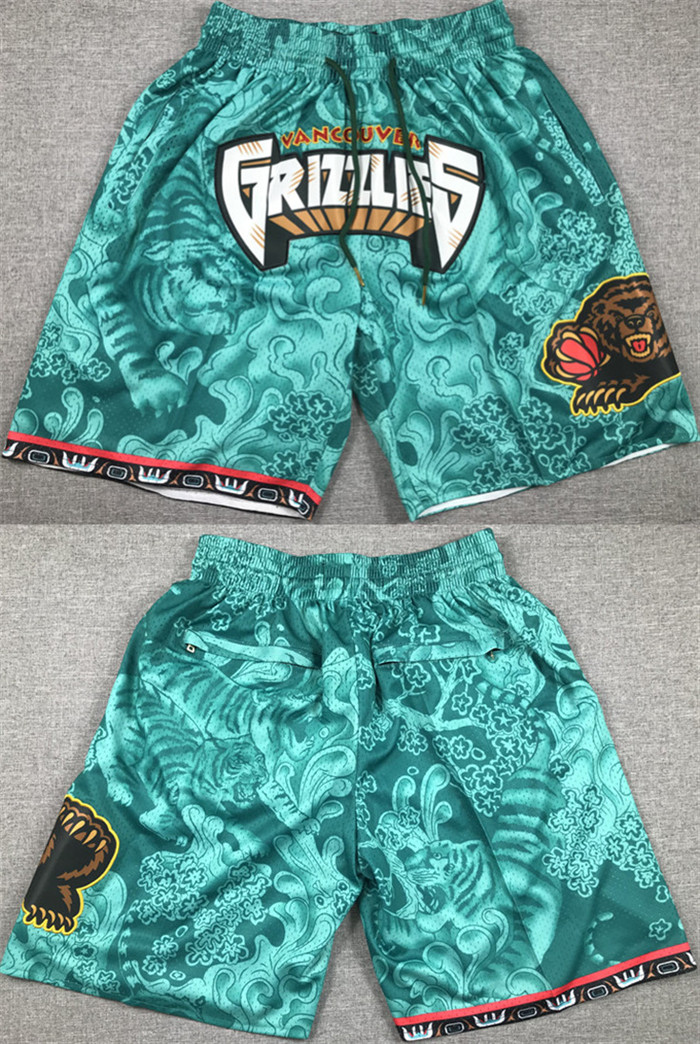 Men's Memphis Grizzlies Aqua Shorts (Run Small) Men's Memphis Grizzlies Aqua Shorts (Run Small)