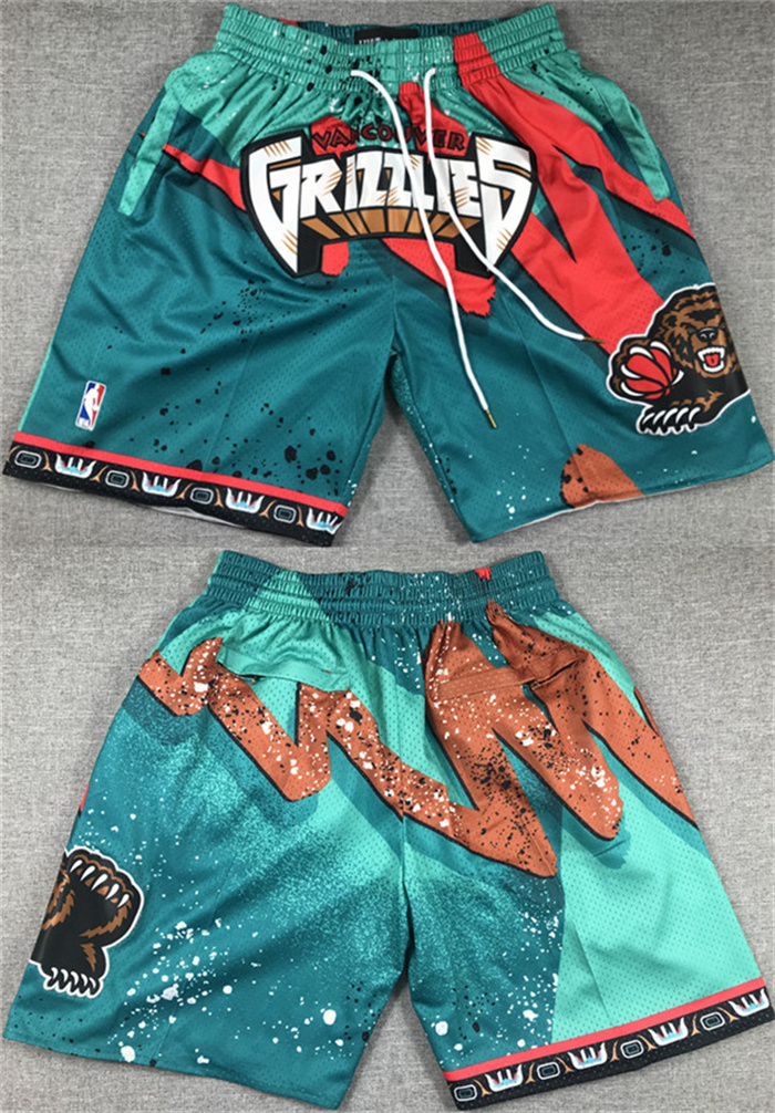 Men's Memphis Grizzlies Aqua Shorts (Run Small) Men's Memphis Grizzlies Aqua Shorts (Run Small)