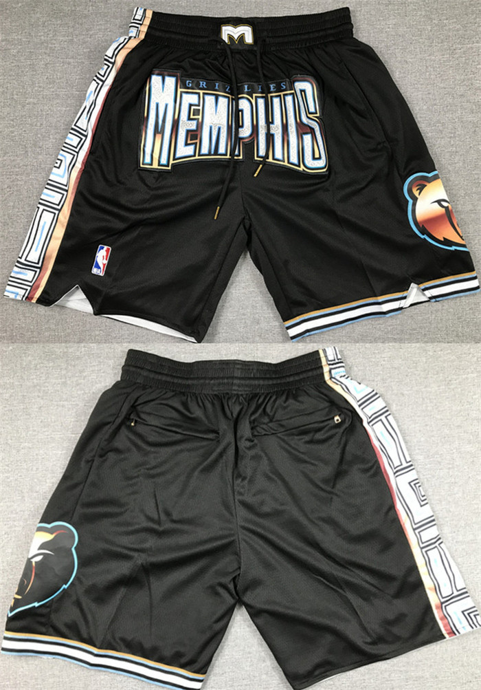 Men's Memphis Grizzlies City Edition Black Shorts (Run Small) Men's Memphis Grizzlies City Edition Black Shorts (Run Small)