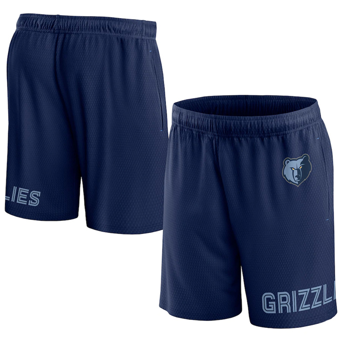 Men's Memphis Grizzlies Navy Free Throw Mesh Shorts Men's Memphis Grizzlies Navy Free Throw Mesh Shorts
