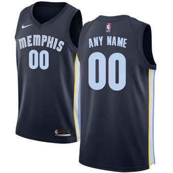 Men's Memphis Grizzlies Nike Navy Custom Jersey Men's Memphis Grizzlies Nike Navy Custom Jersey