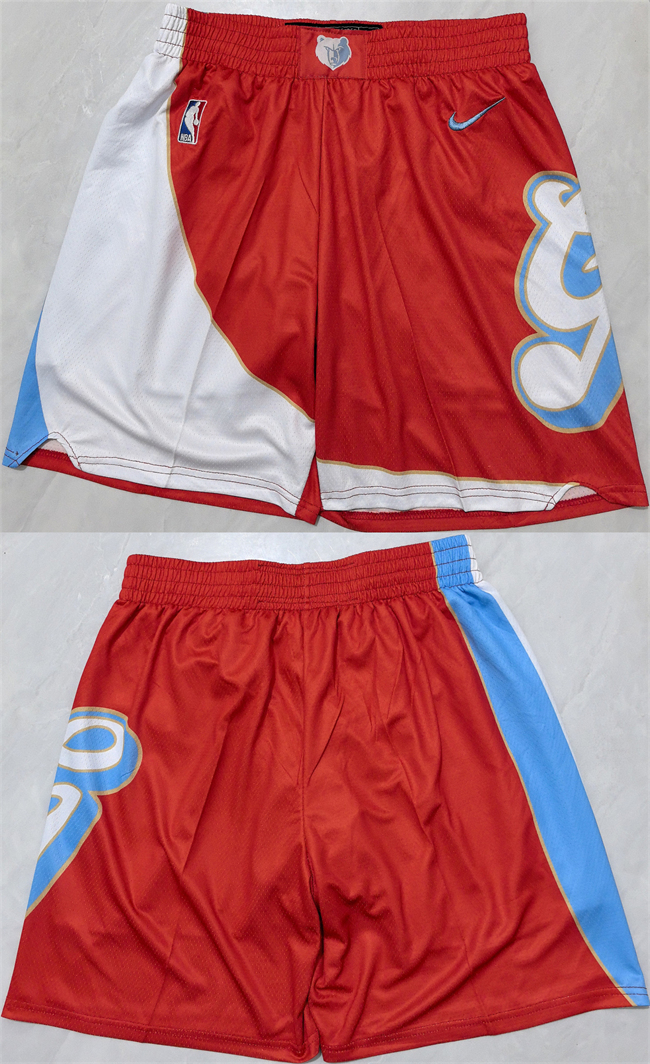 Men's Memphis Grizzlies Red City Edition Shorts (Run Small) Men's Memphis Grizzlies Red City Edition Shorts (Run Small)