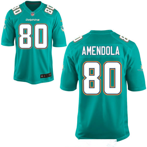 Men's Miami Dolphins #80 Danny Amendola Green Team Color Stitched NFL Nike Game Jersey Men's Miami Dolphins #80 Danny Amendola Green Team Color Stitched NFL Nike Game Jersey