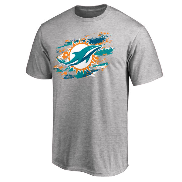 Men's Miami Dolphins NFL Pro Line True Color T-Shirt Heathered Gray Men's Miami Dolphins NFL Pro Line True Color T-Shirt Heathered Gray