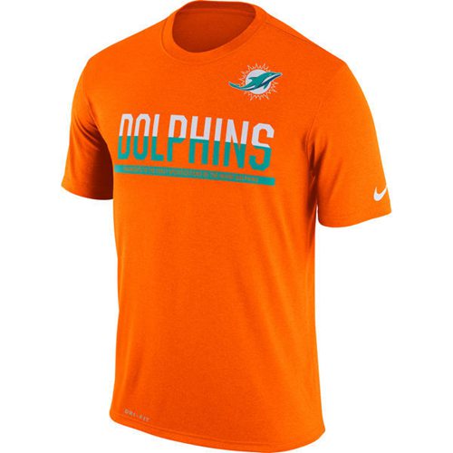 Men's Miami Dolphins Nike Practice Legend Performance T-Shirt Orange Men's Miami Dolphins Nike Practice Legend Performance T-Shirt Orange