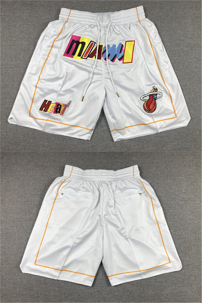Men's Miami Heat 2022 23 White City Edition Shorts (Run Small) Men's Miami Heat 2022 23 White City Edition Shorts (Run Small)