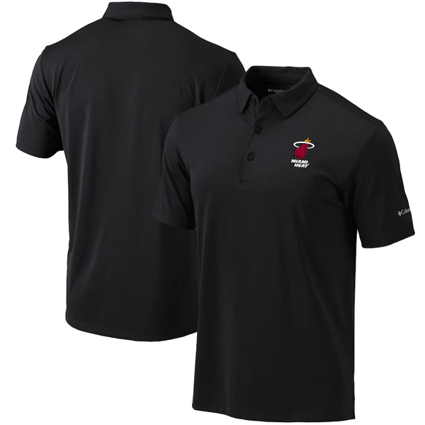 Men's Miami Heat Antigua Black Legacy Pique Polo Men's Miami Heat Antigua Black Legacy Pique Polo