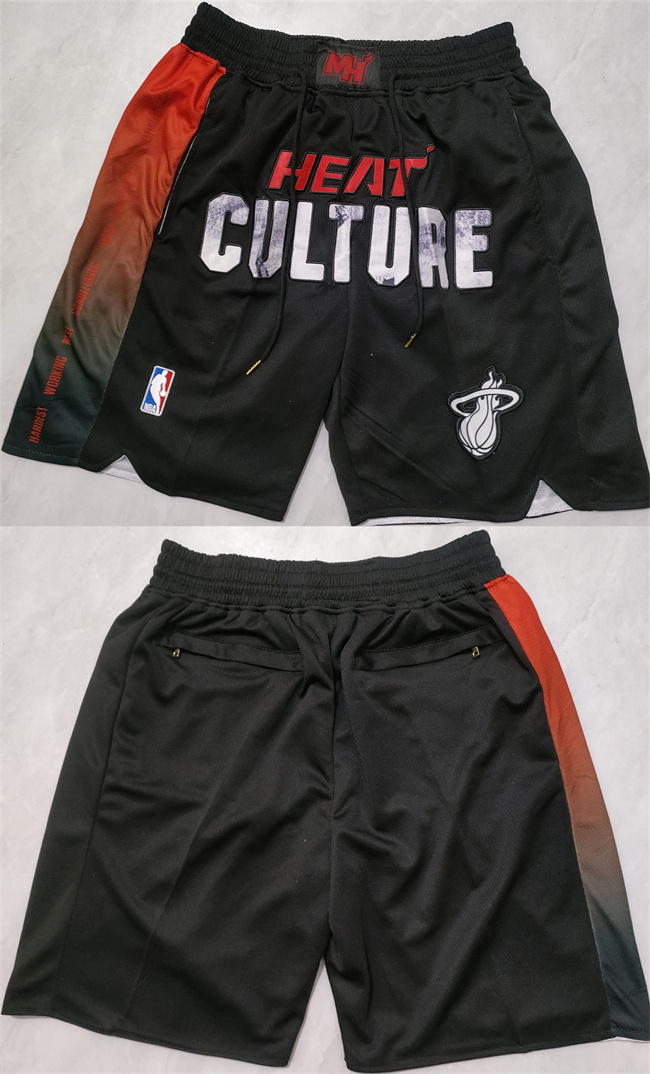 Men's Miami Heat Black City Edition Shorts (Run Small) Men's Miami Heat Black City Edition Shorts (Run Small)