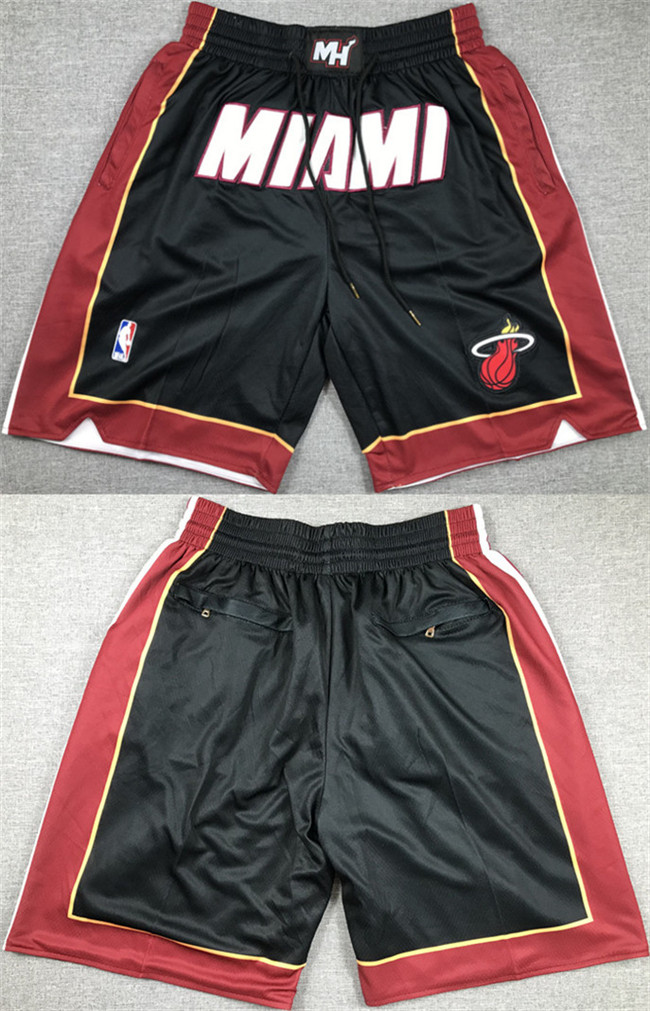 Men's Miami Heat Black Shorts (Run Small)