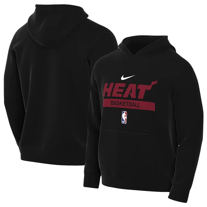 Men's Miami Heat Black Spotlight Fleece Overhead Hoodie Men's Miami Heat Black Spotlight Fleece Overhead Hoodie