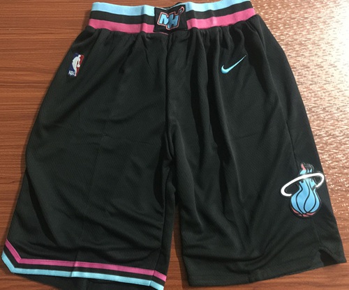 Men's Miami Heat Nike Black 2018-19 City Edition Swingman Shorts Men's Miami Heat Nike Black 2018-19 City Edition Swingman Shorts