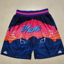 Men's Miami Heat Transfer Shift Pocket Shorts Men's Miami Heat Transfer Shift Pocket Shorts