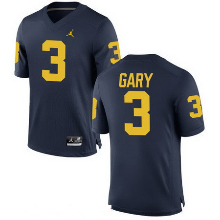 Men's Michigan Wolverines #3 Rashan Gary Navy Blue Stitched College Football Brand Jordan NCAA Jersey Men's Michigan Wolverines #3 Rashan Gary Navy Blue Stitched College Football Brand Jordan NCAA Jersey